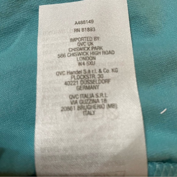 Denim & Co. Women’s Teal Short Sleeved Tee L - Picture 4 of 5